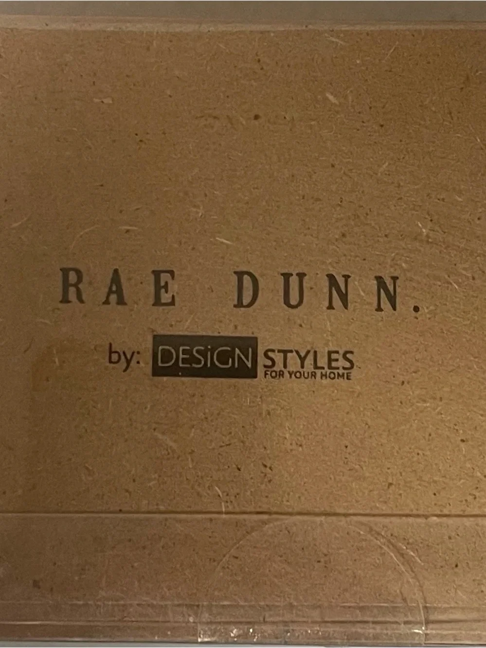 Rae Dunn Neutral Wood Perpetual Block Calendar with Black Accents New